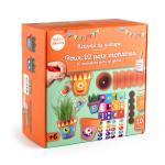Radis et Capucine - Kit jardinage pour enfants - 10 pots à personnaliser - MEDIA_3D
